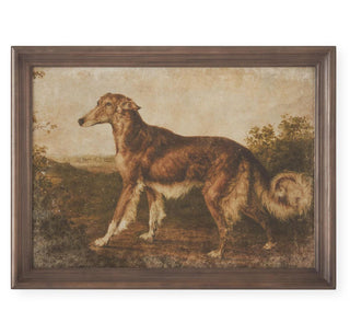 Old World Style Framed Dog Print - Choose from 4 Different Style