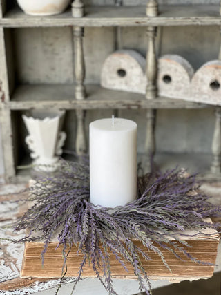 13" Ever After Sage Candle Ring - Purple