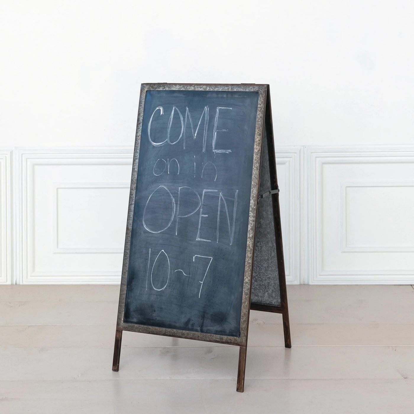 Galvanized Metal Sandwich Chalk Board