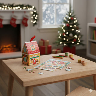 Santa's Bakery 130pc Puzzle Ornament