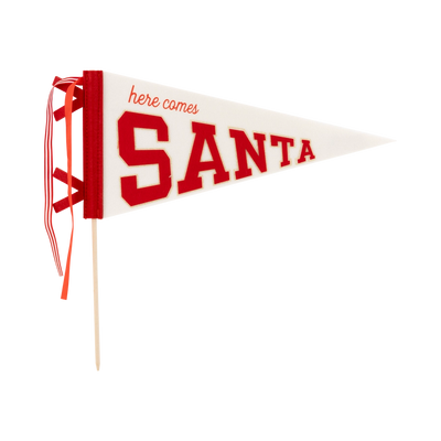 Santa North Pole Pennant - Choose Style