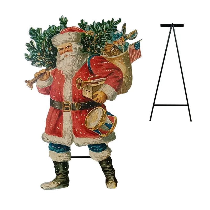 Santa Bearing Gifts Standing Cut-Out