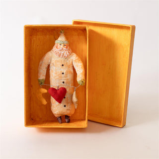 Heart of Christmas Folk Art Santa Ornament