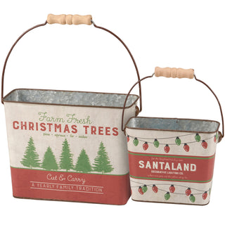 Santaland Bucket Set