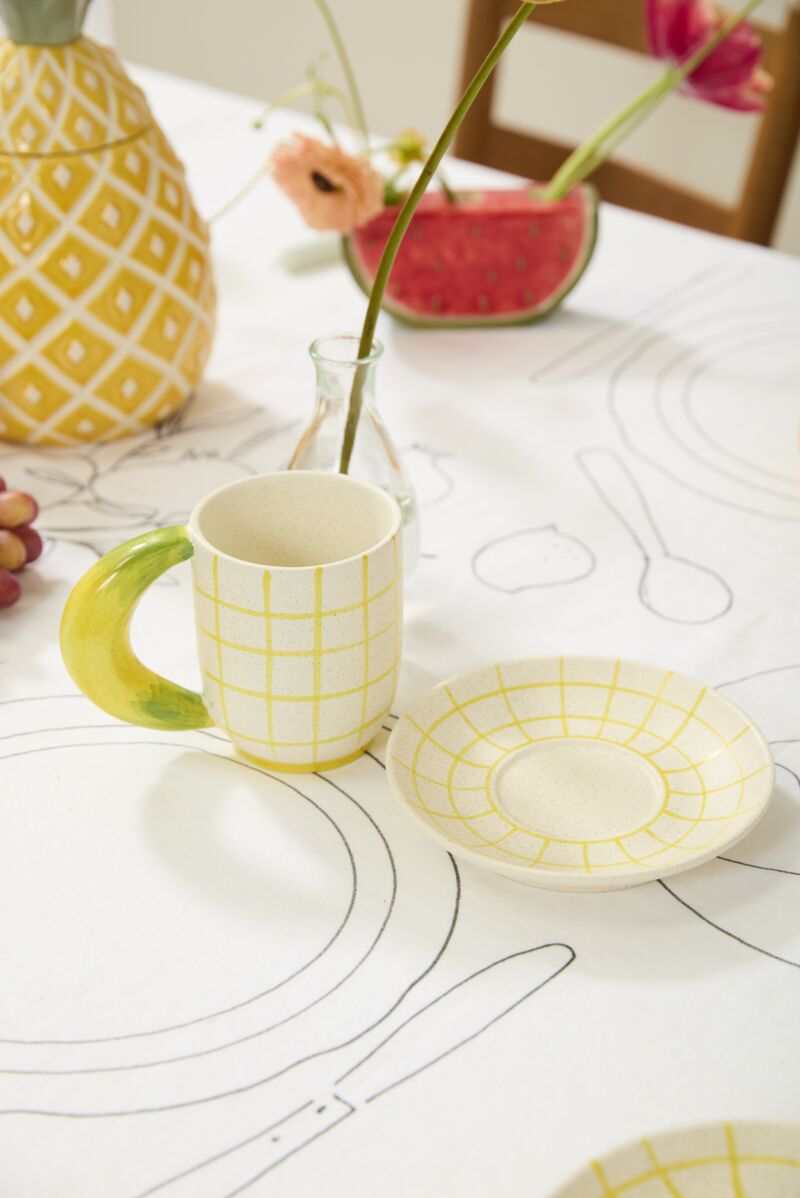 Banana Mug and Saucer Set