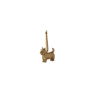Golden Scottie Dog Ornament