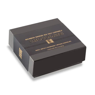 Bourbon Smoked Sea Salt Dark Chocolate Covered Caramels