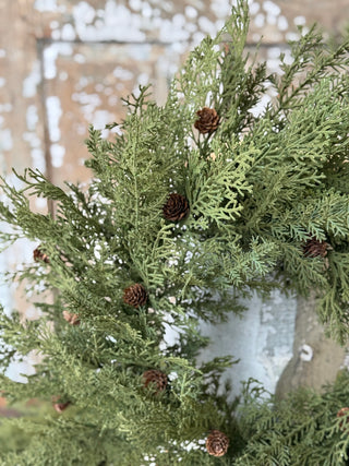 24" Sentiment Cedar Wreath