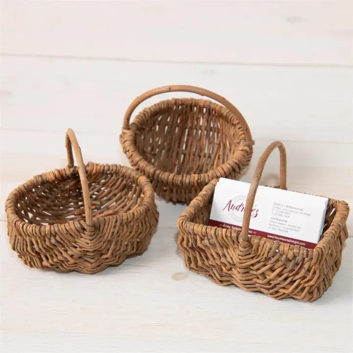 Set of 3 Miniature Baskets