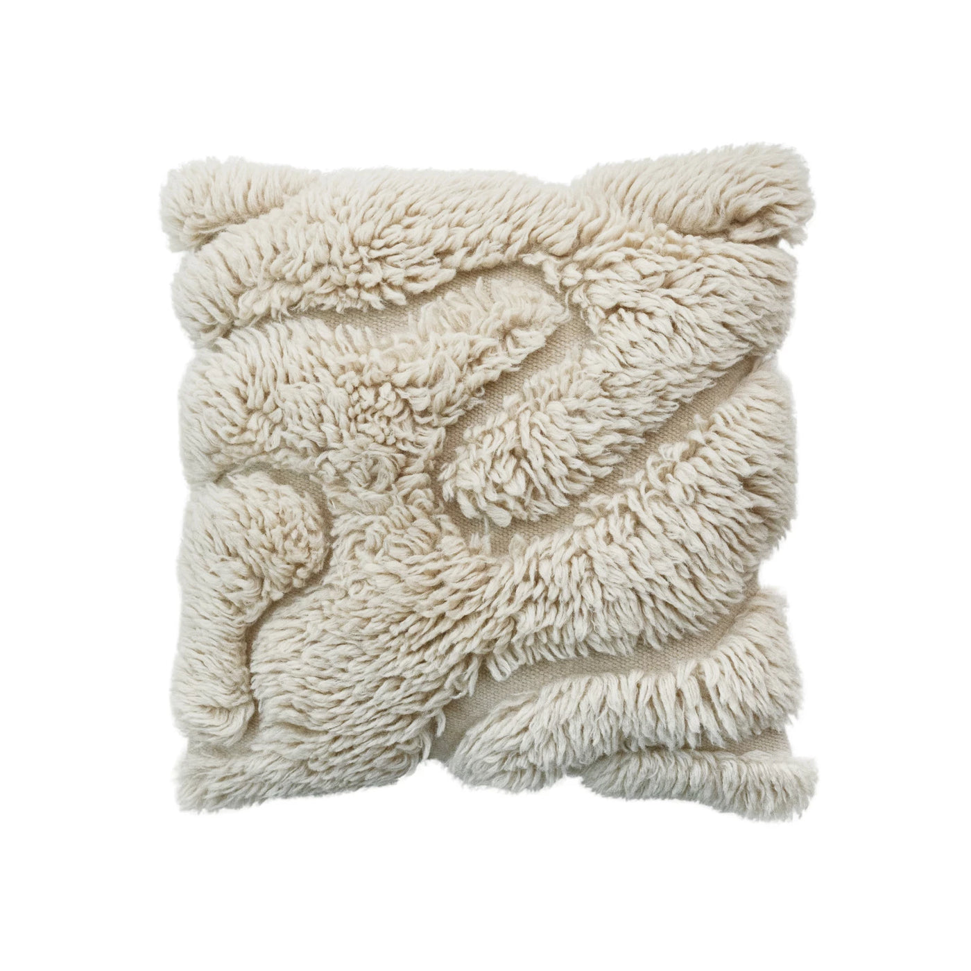 20" New Zealand Wool Shag Pillow