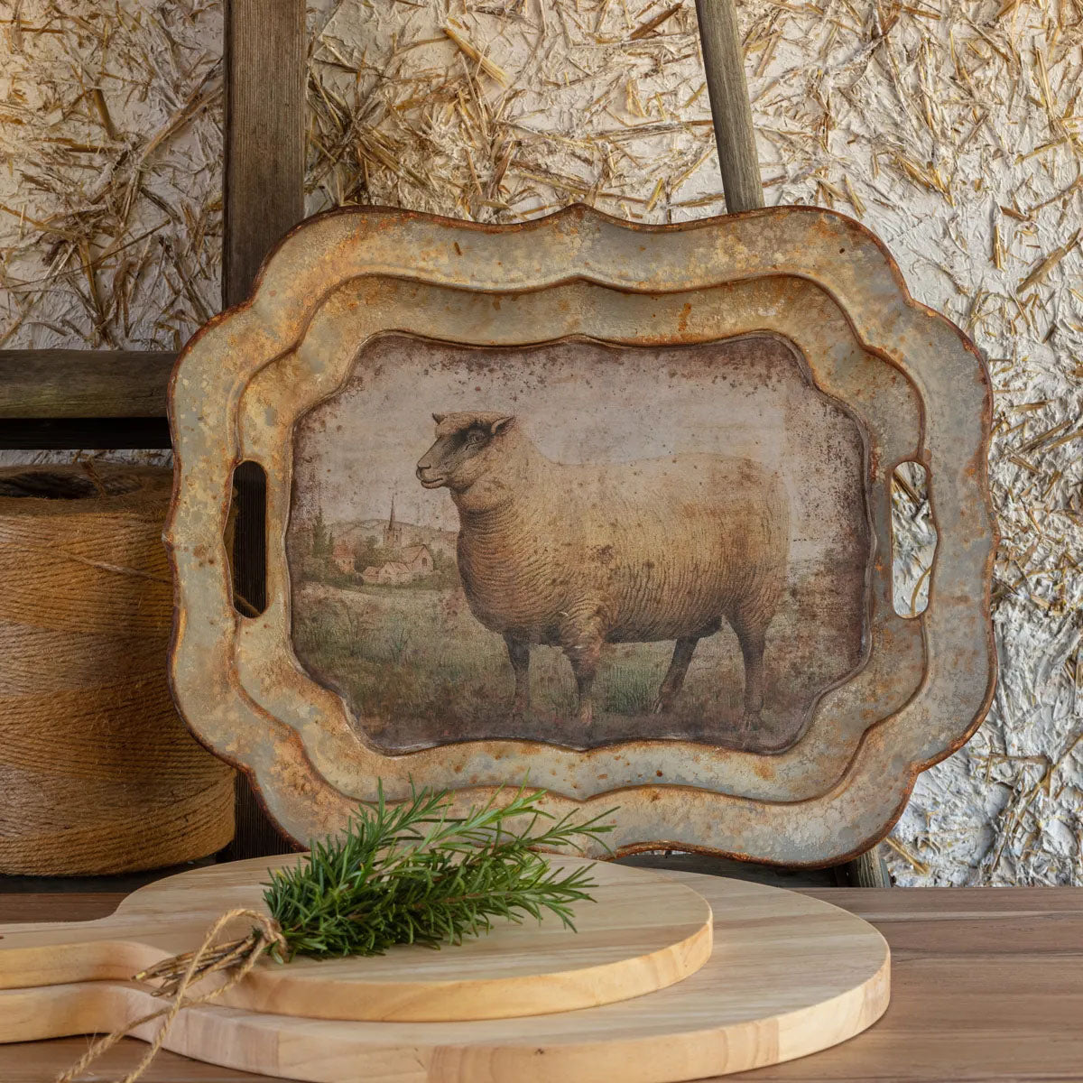 Vintage Style Sheep Tray