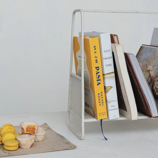 Textured Metal Counter Shelf Rack
