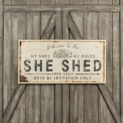 The Large She Shed Sign