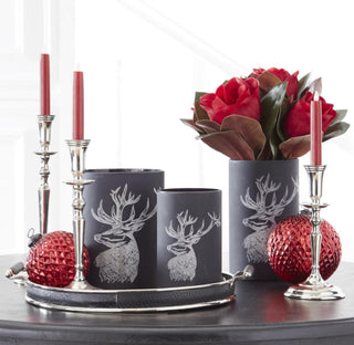 Polished Silver Traditional Candlestick - Choose Size
