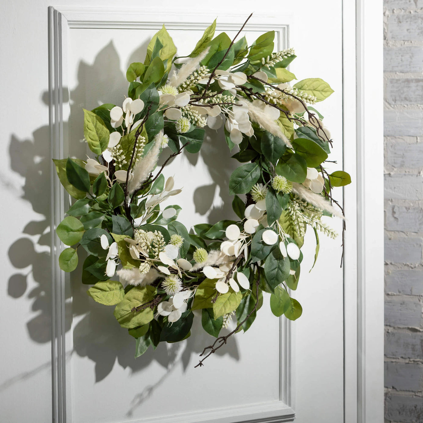 27" Mixed Silver Dollar Eucalyptus Wreath