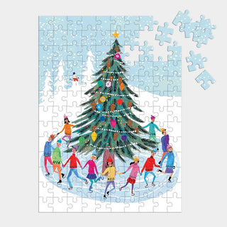 Tree Skaters 130pc Puzzle Ornament