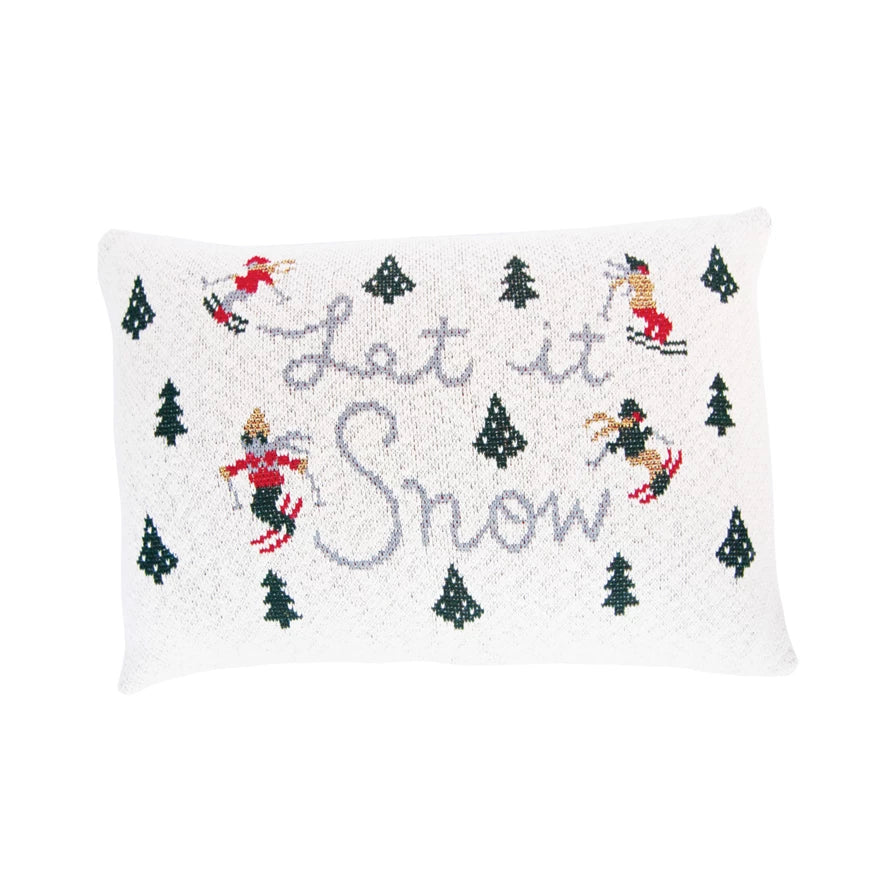 24" Let it Snow Lumbar Pillow