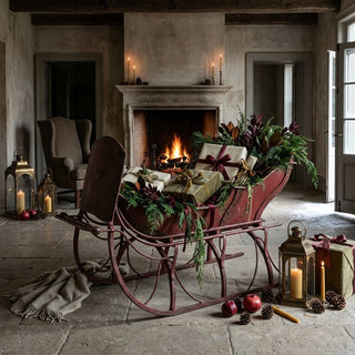 Rustic Red Sleigh