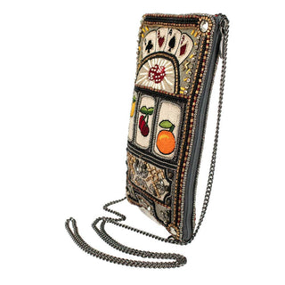 Mary Frances Payoff Beaded Slot Machine Crossbody Phone Bag