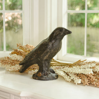 Paper Mache Black Crow - Small