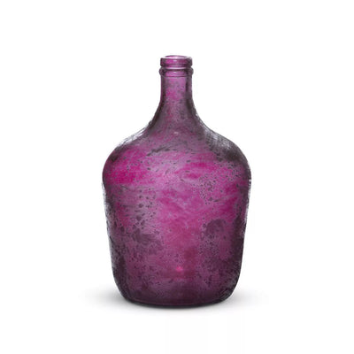 Frosted Plum Bottle Vase - Small