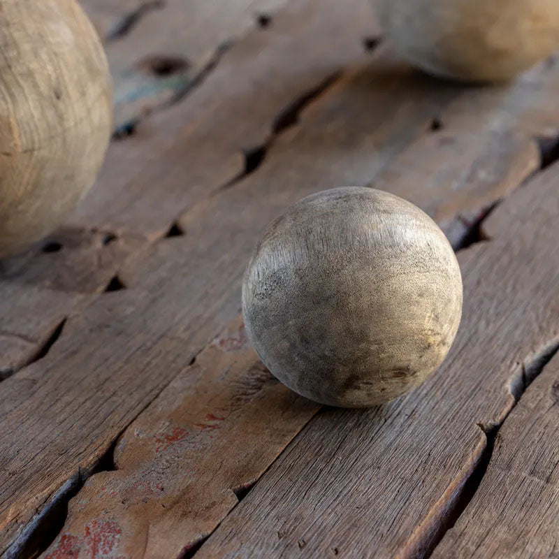 Small Primitive Wood Sphere