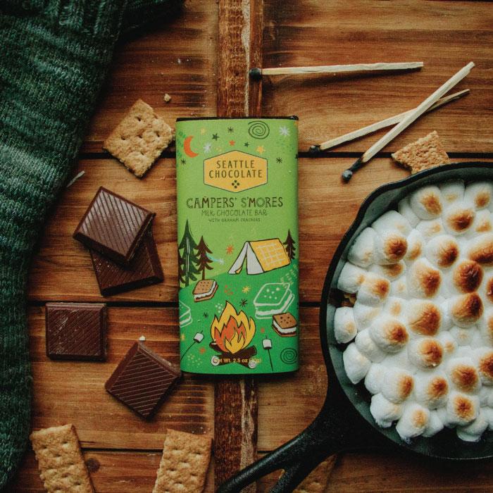 Seattle Chocolate - Campers' S'mores Truffle Bar