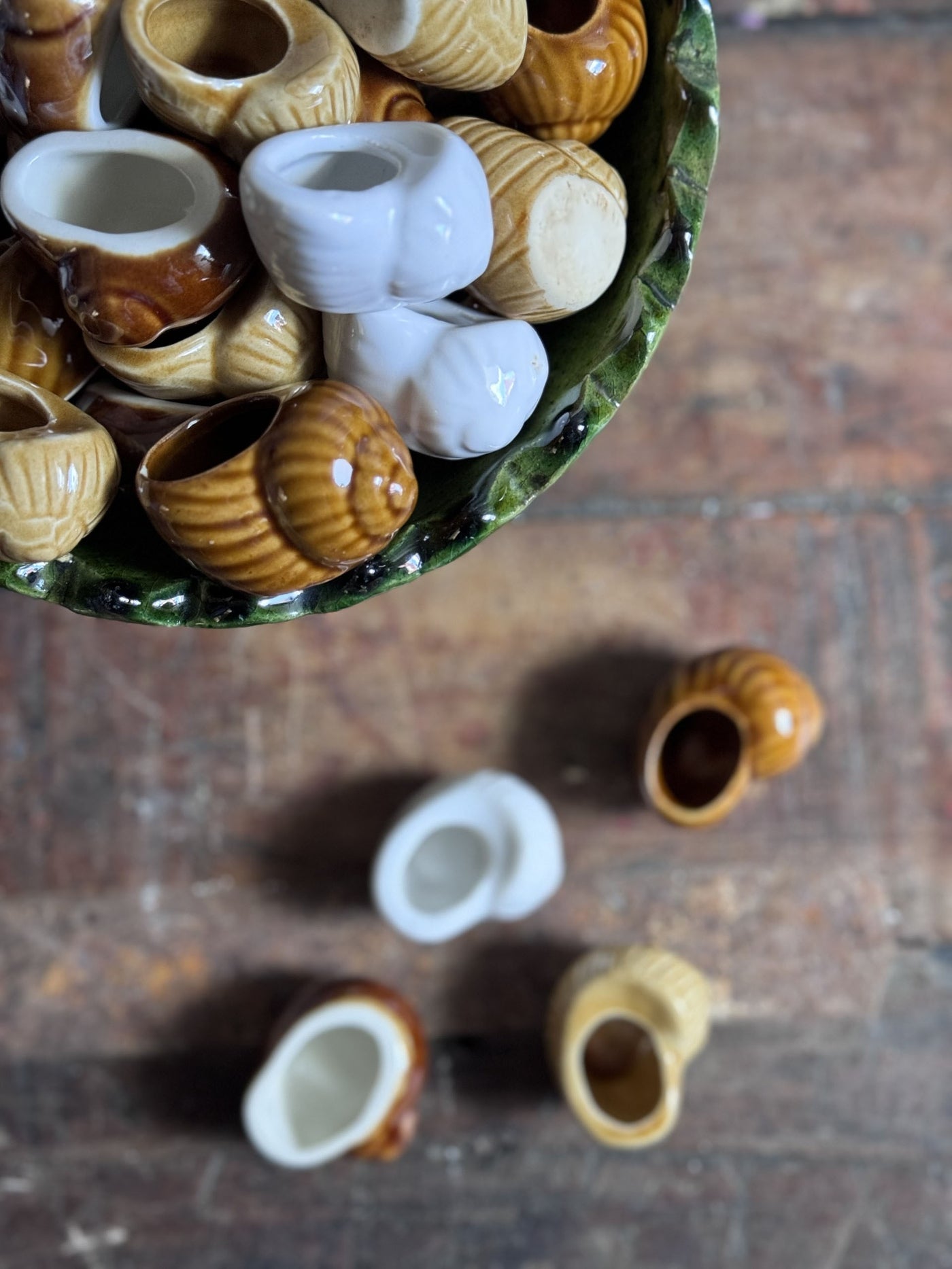 Found Snail Shell Shaped French Escargot Pot - Choose Color