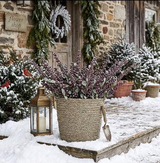 25.5" Frosted Burgundy Berry Stem