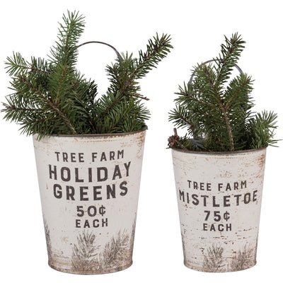 Holiday Tree Farm Bucket Set
