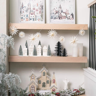 72" Paper Snowflake Garland