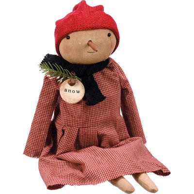 Primitive Style Winter Snow Girl - Sierra