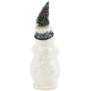 Retro Festive Snowman Figurine