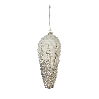 Snowy Frosted Pinecone Ornament - More Coming Soon