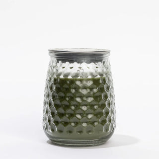 Greenleaf Silver Spruce Hobnail Glass Signature Candle