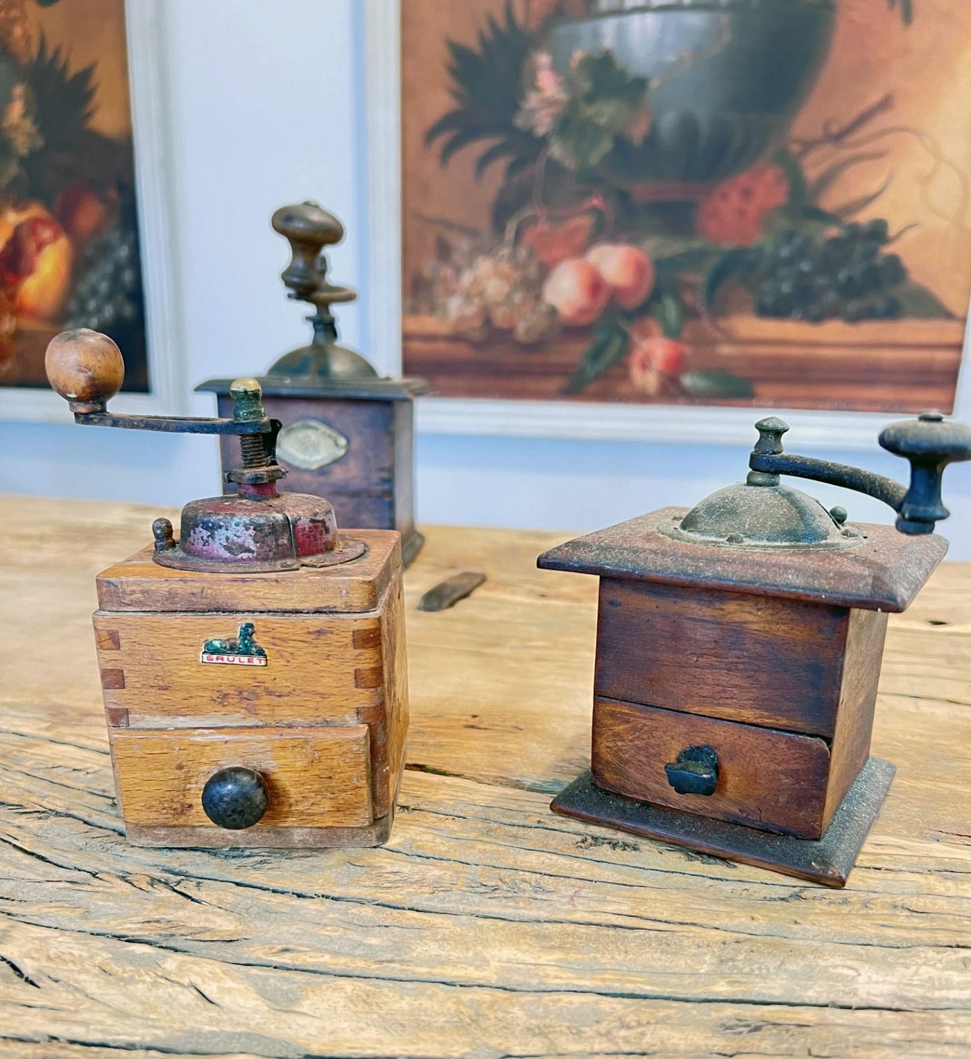 Found Reclaimed Wood Spice Grinder