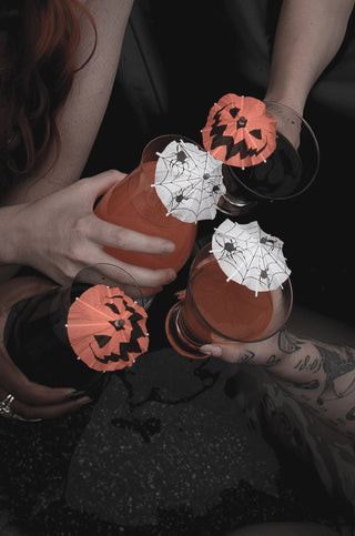 Haunted Spirits Spooky Spiders Cocktail Umbrellas - Package of 15