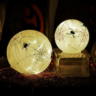 LED Frosted Glass Spider Globe - Choose Size