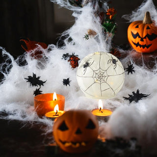 LED Frosted Glass Spider Globe - Choose Size