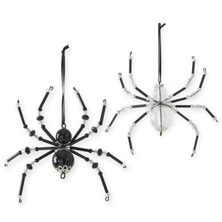 Beaded Spider Ornament — Choose Black or White