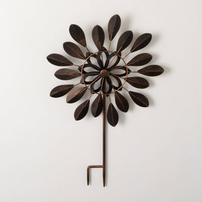 Spinning Flower Petal Garden Stake