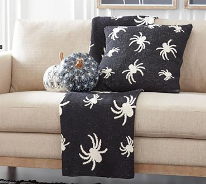 60" Sweater Spider Throw Blanket