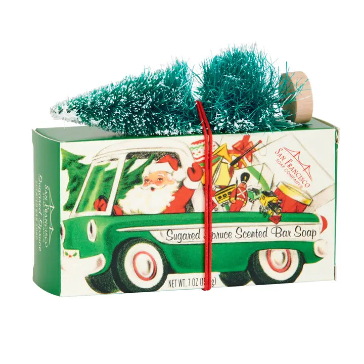 Kitschy Sisal Sugared Spruce Tree Bar Soap