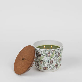 Greenleaf 23oz Silver Spruce 3 Wick Candle