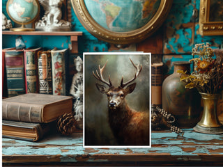 Vintage Stag - Note Card