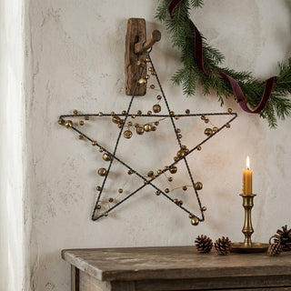 12" Wire & Bell Star Ornament
