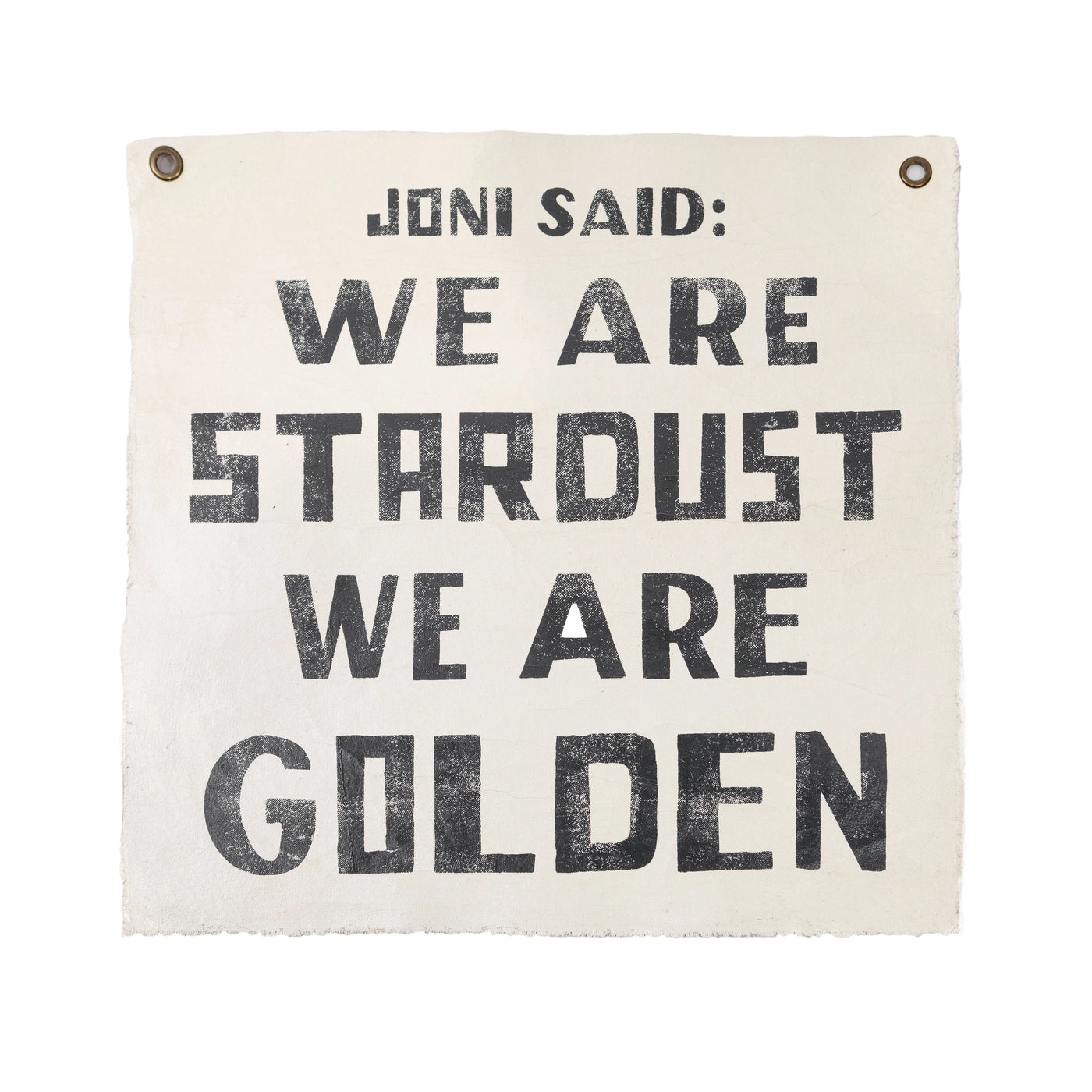 Joni Said - We Are Stardust We Are Golden Hand Painted Wall Hanging