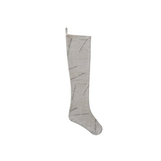 Linen French Holiday Stocking - Choose Style