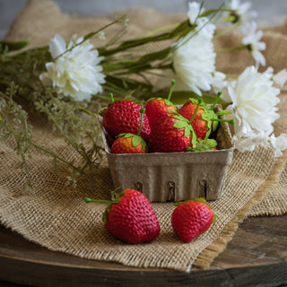 Faux Carton of Strawberries