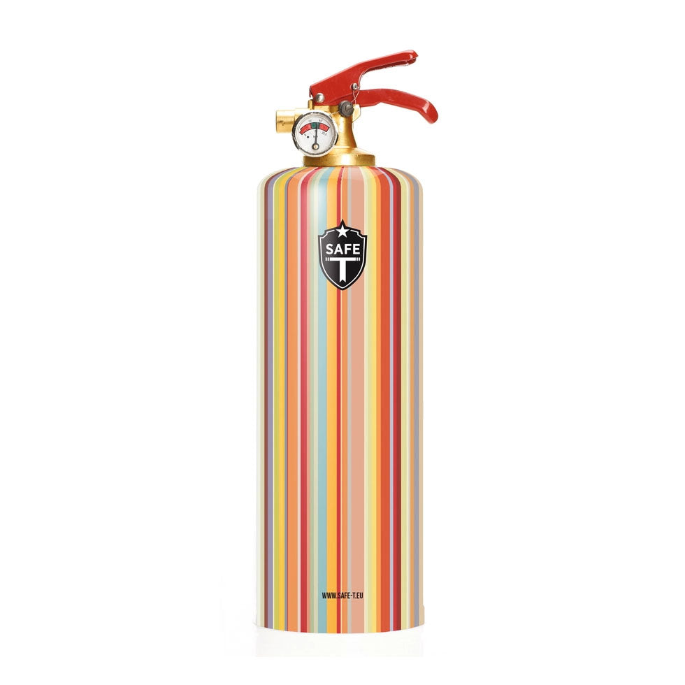 Designer Fire Extinguisher - Multi Striped